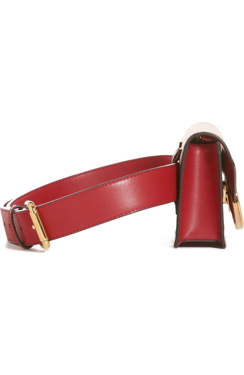 Fendi Liberty Logo Calfskin Leather Belt Bag, Alternate, color,