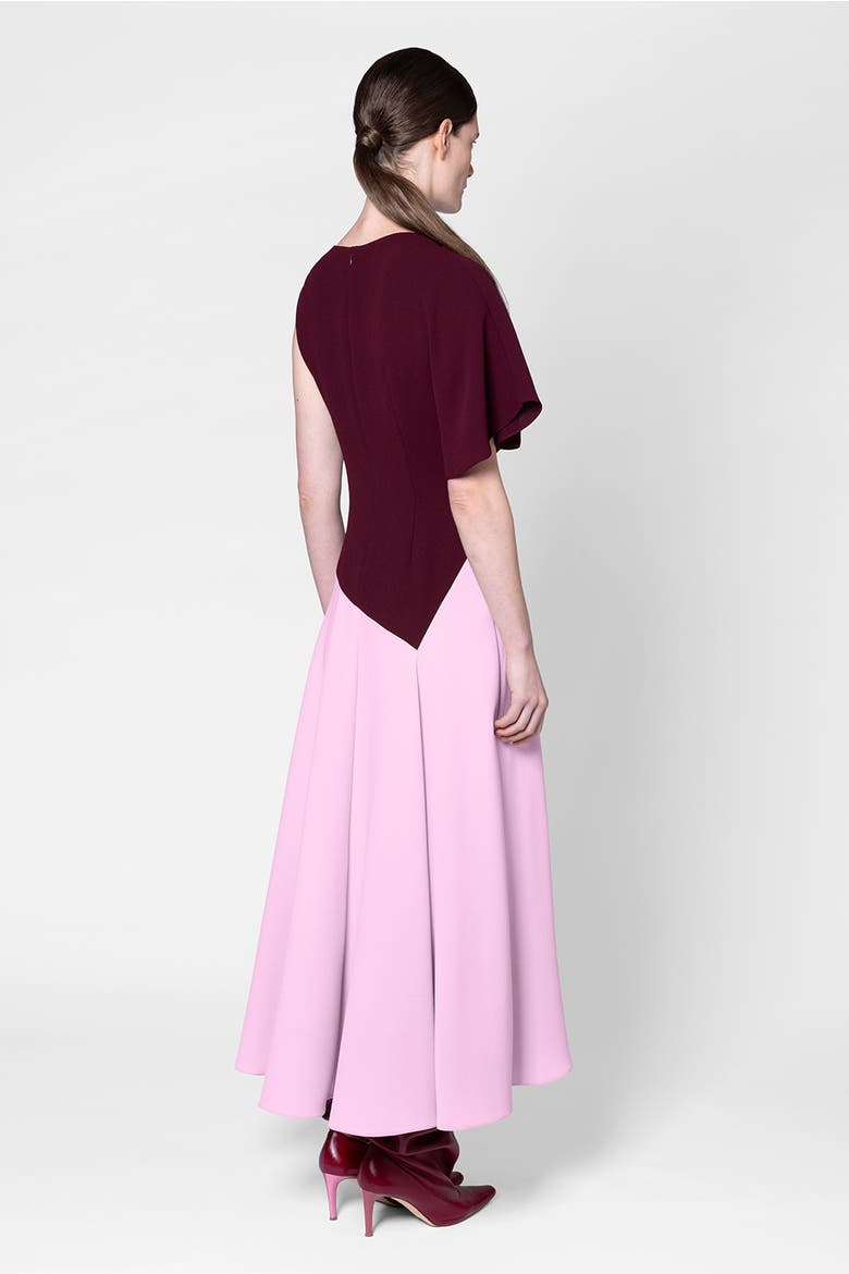 Two Tone Crepe Oryn Dress, Alternate, color, Calliope/Pink