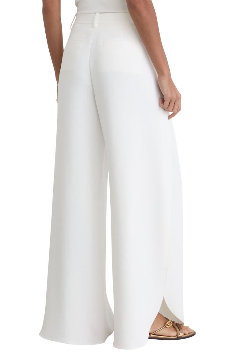 Deena Side Split Wide Leg Trousers, Alternate, color, WHITE