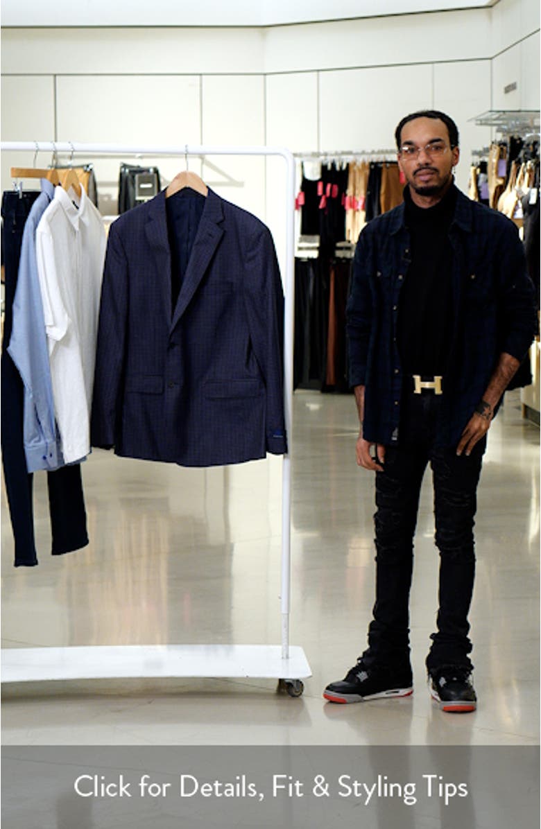 Microcheck Wool Sport Coat, sales video thumbnail