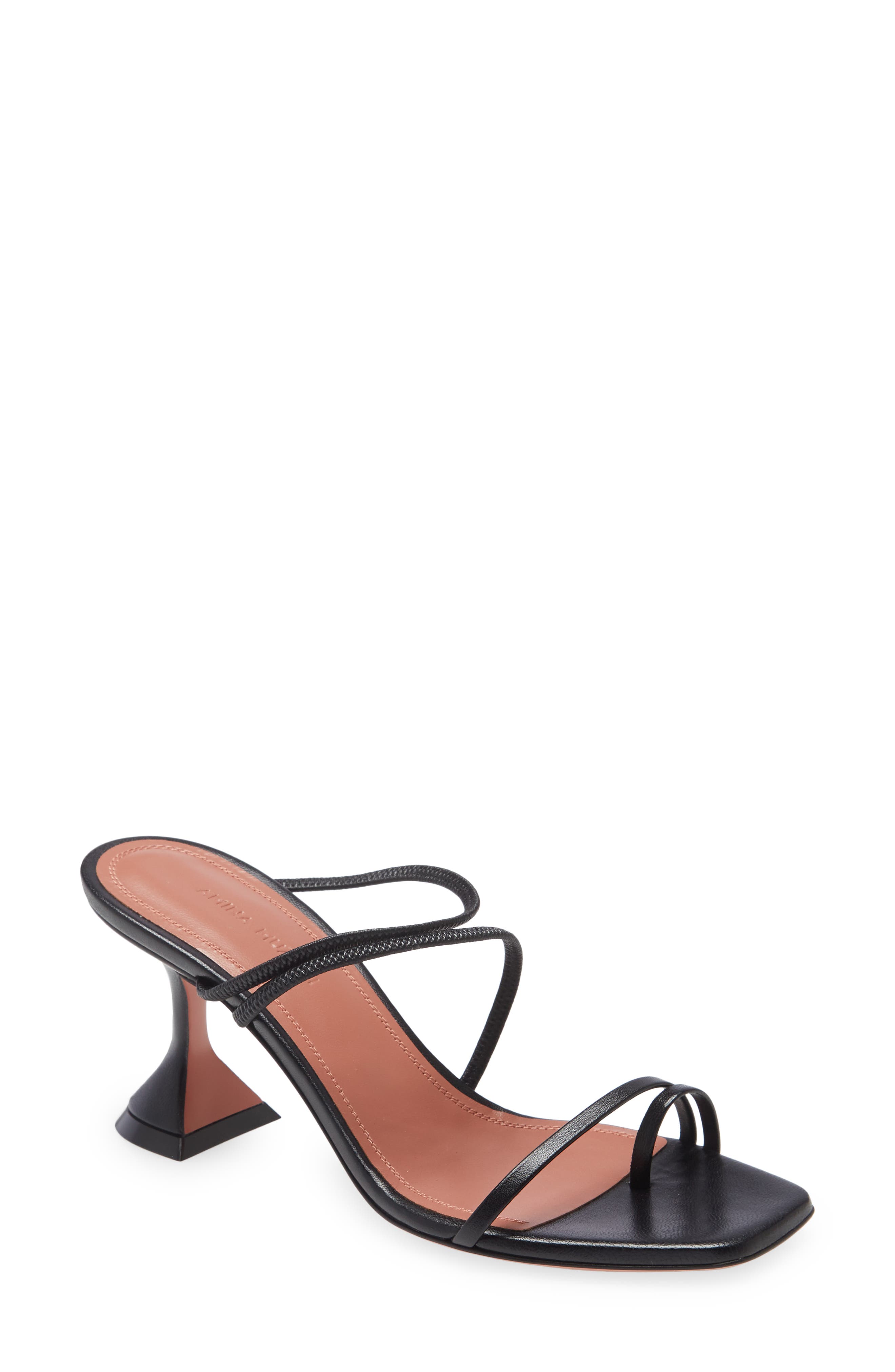 Naima Strappy Sandal, Main, color, NAPPA BLACK