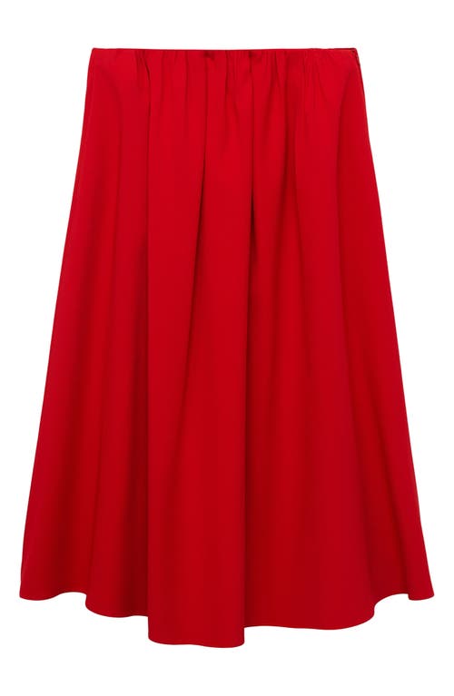 Shop Mango Ikura Maxi Skirt In Bright Red