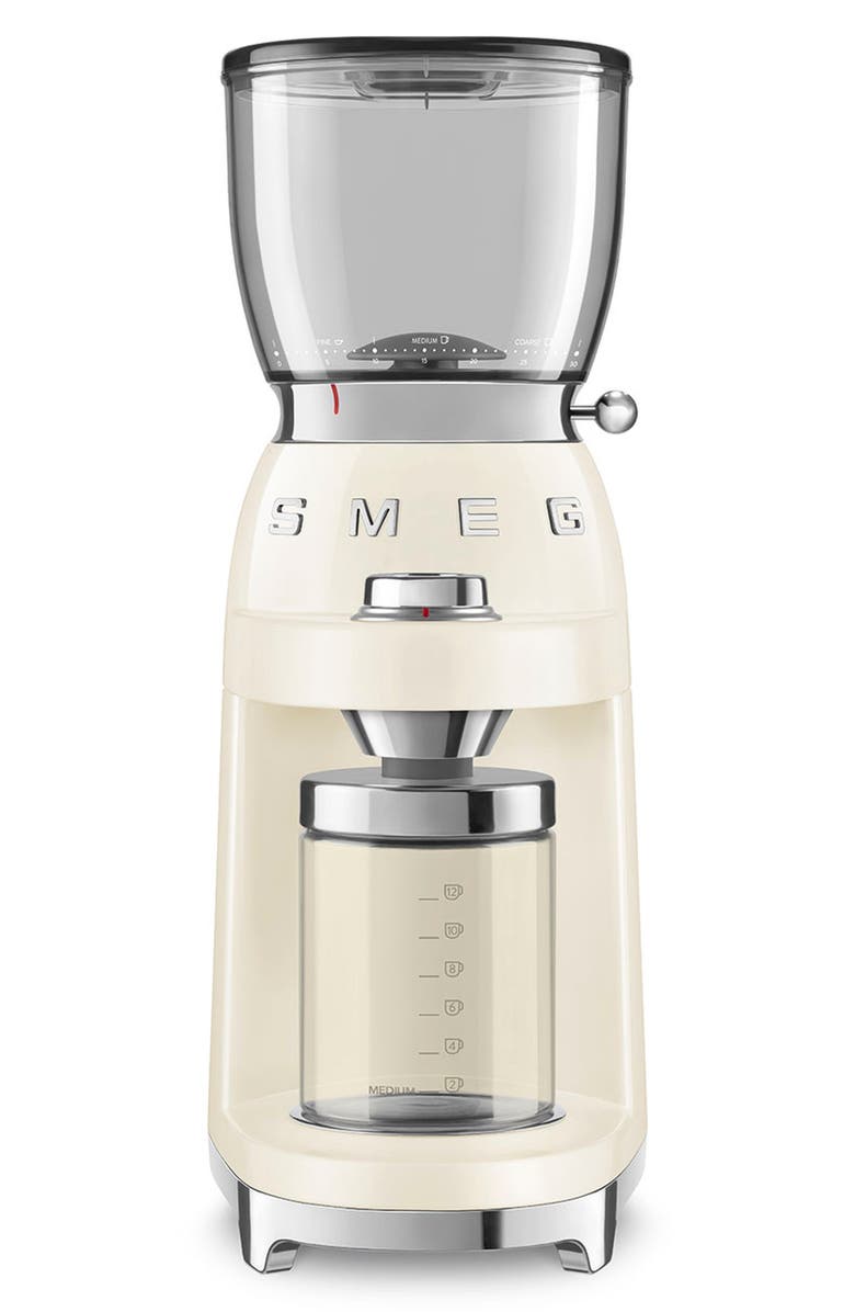 smeg '50s Retro Style Espresso Grinder, Main, color, Cream