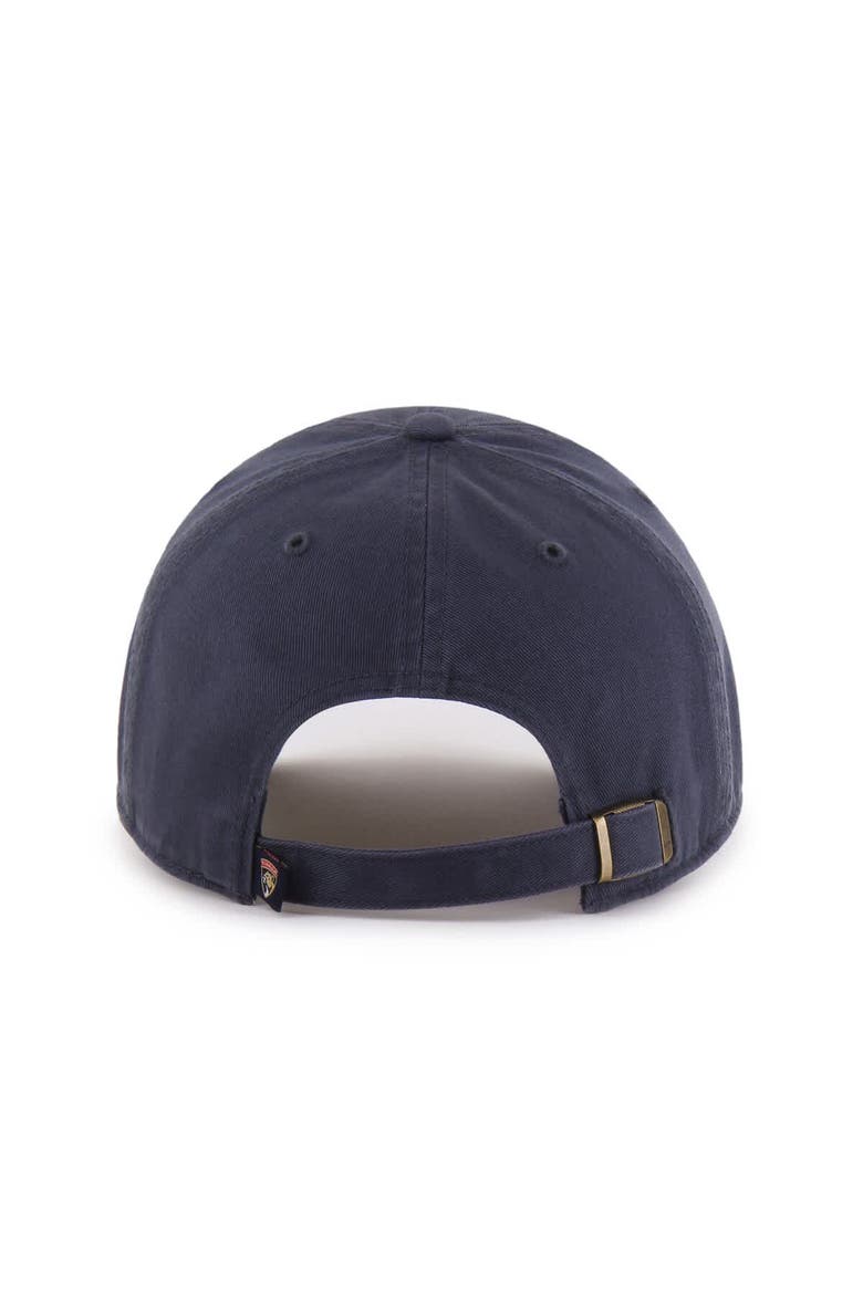 Men's '47  Navy Florida Panthers Alternate Logo Clean Up Adjustable Hat, Alternate, color, Navy