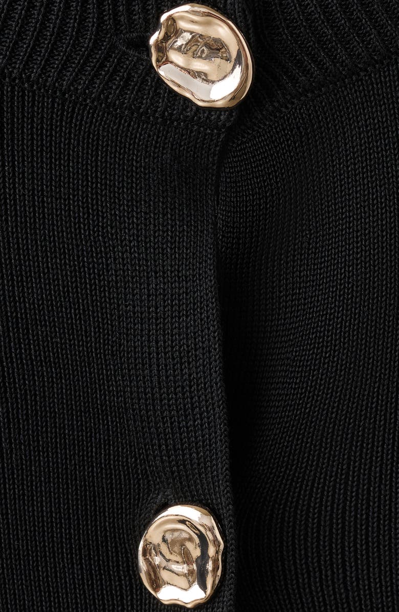 MANGO Front Button Cardigan, Alternate, color, Black