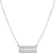 Mazin Jewels Baguette Bar Necklace
