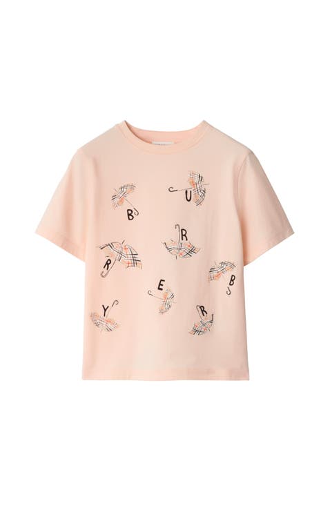 Umbrella Logo Cotton T-shirt