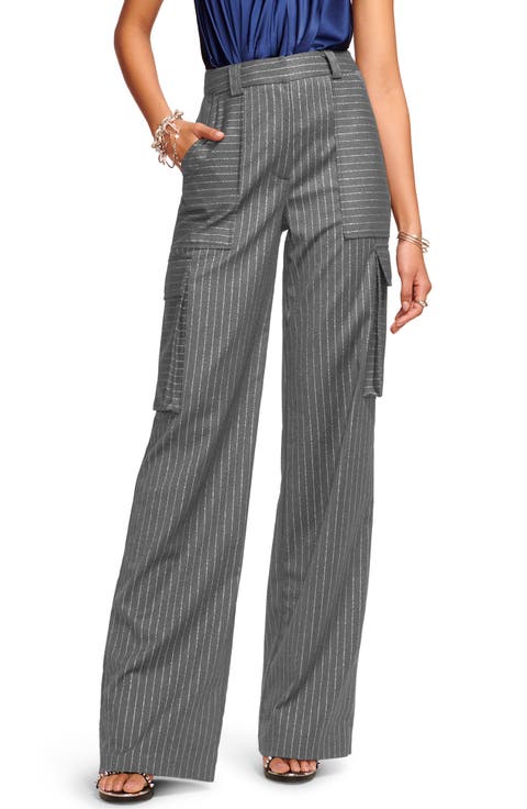 Noa Metallic Pinstripe Cargo Pants