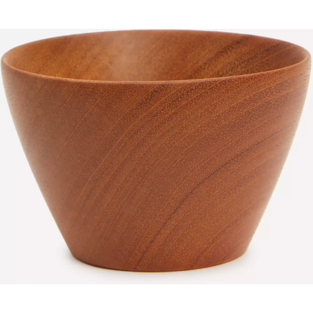 Itza Wood Mini Bowl Candleholder - Set of 2 in Mahogany  product