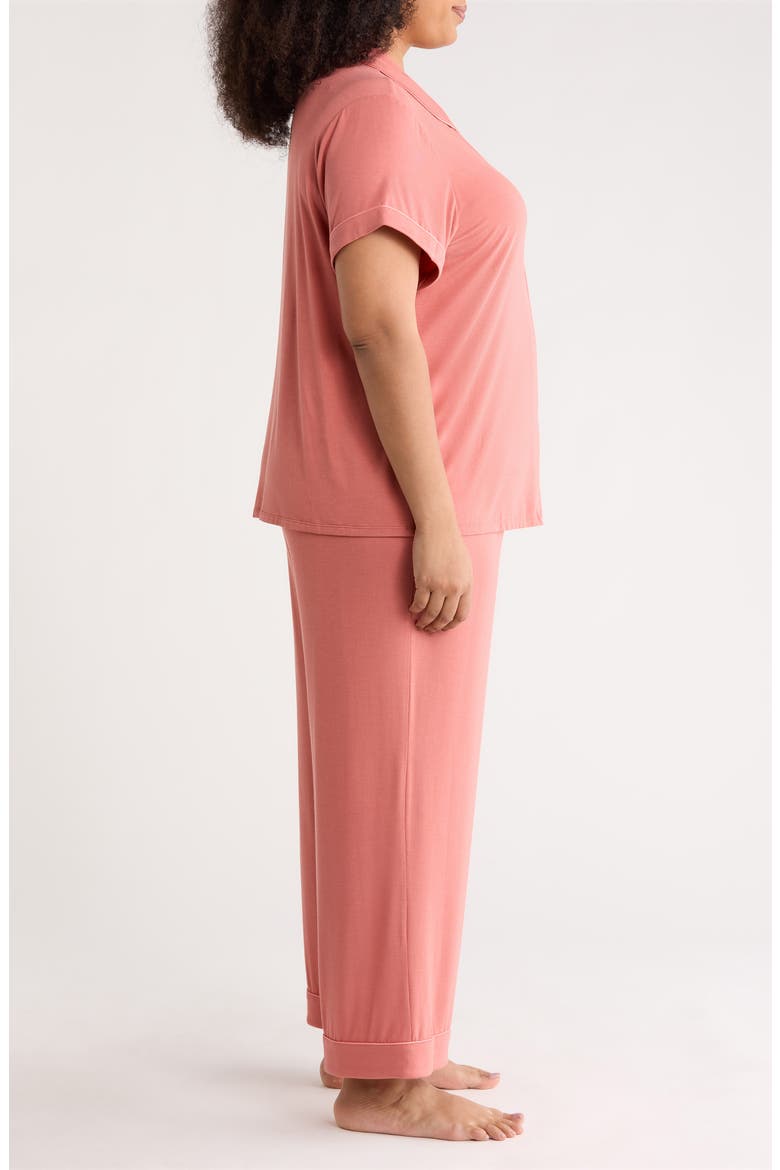 Moonlight Eco Crop Pajamas, Alternate, color, PINK CEDAR