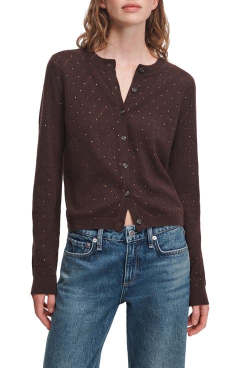 Archie Embellished Cotton & Cashmere Cardigan