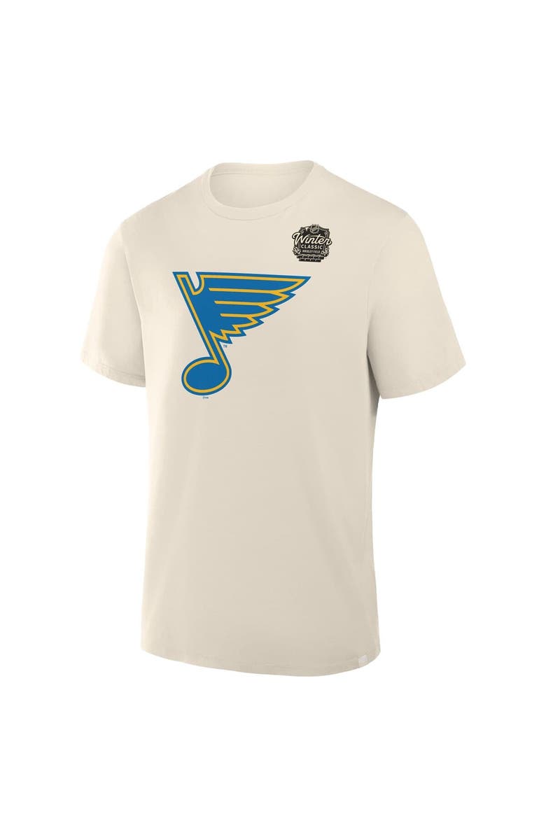 FANATICS Men's Fanatics Cream St. Louis Blues 2025 Winter Classic Primary Logo T-Shirt, Alternate, color, 