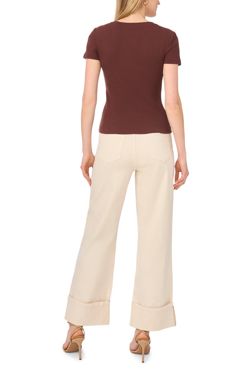 Rib Henley T-Shirt, Alternate, color, CAPPUCCINO