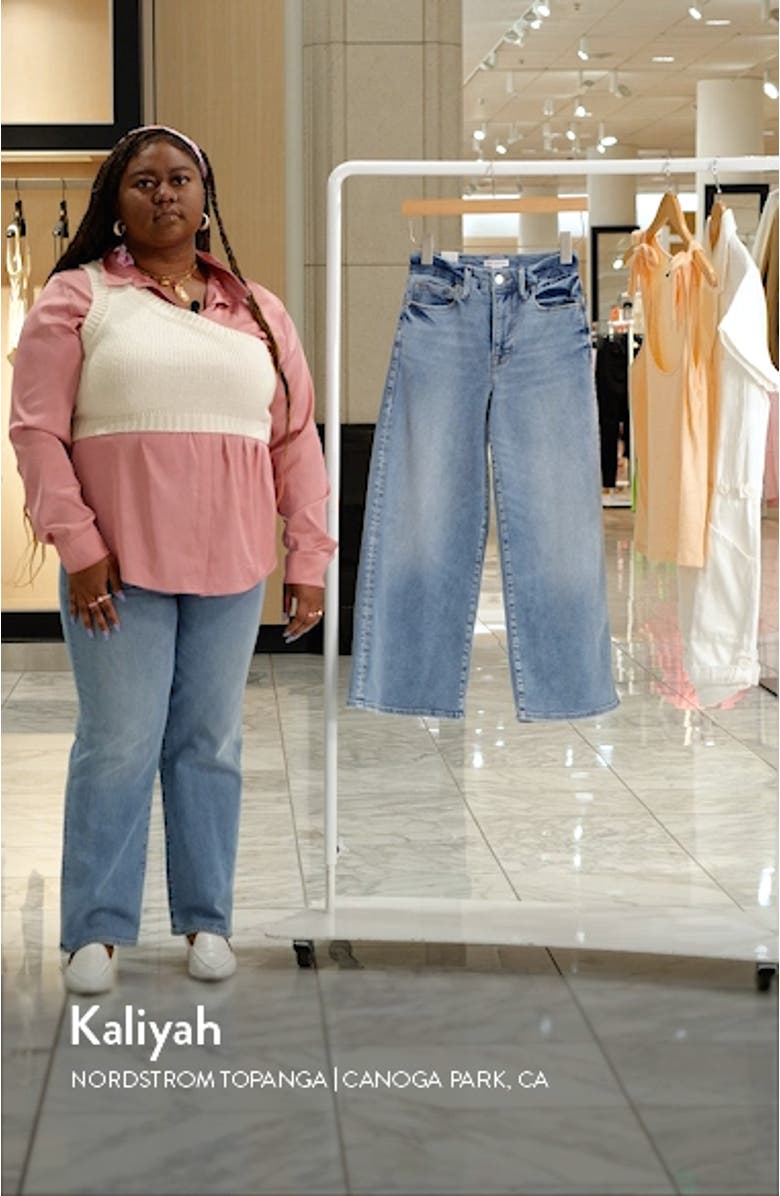 Good Waist High Waist Crop Palazzo Jeans, sales video thumbnail