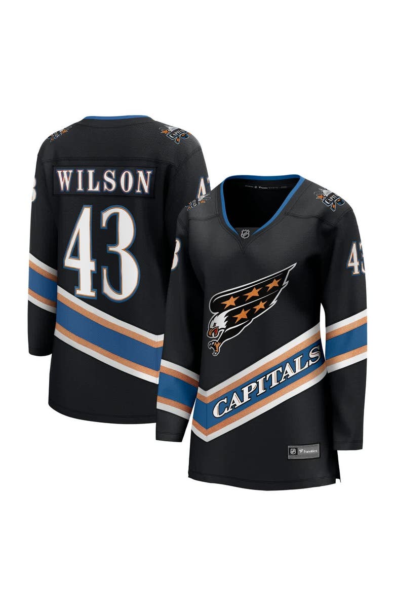 FANATICS Women's Fanatics Tom Wilson Black Washington Capitals Alternate 50th Anniversary Premier Breakaway Player Jersey, Alternate, color, Black
