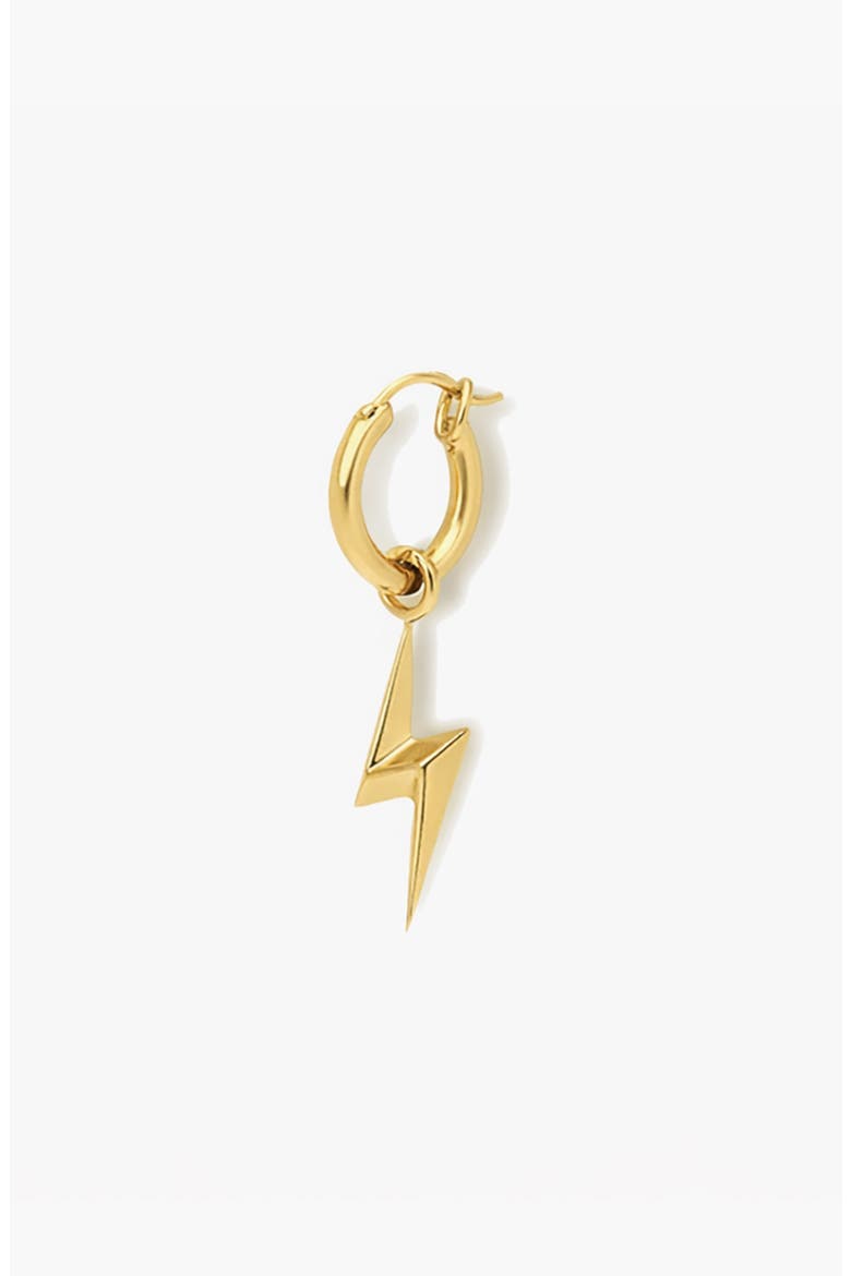 Lightning Single Hoop in Gold, Main, color, Gold