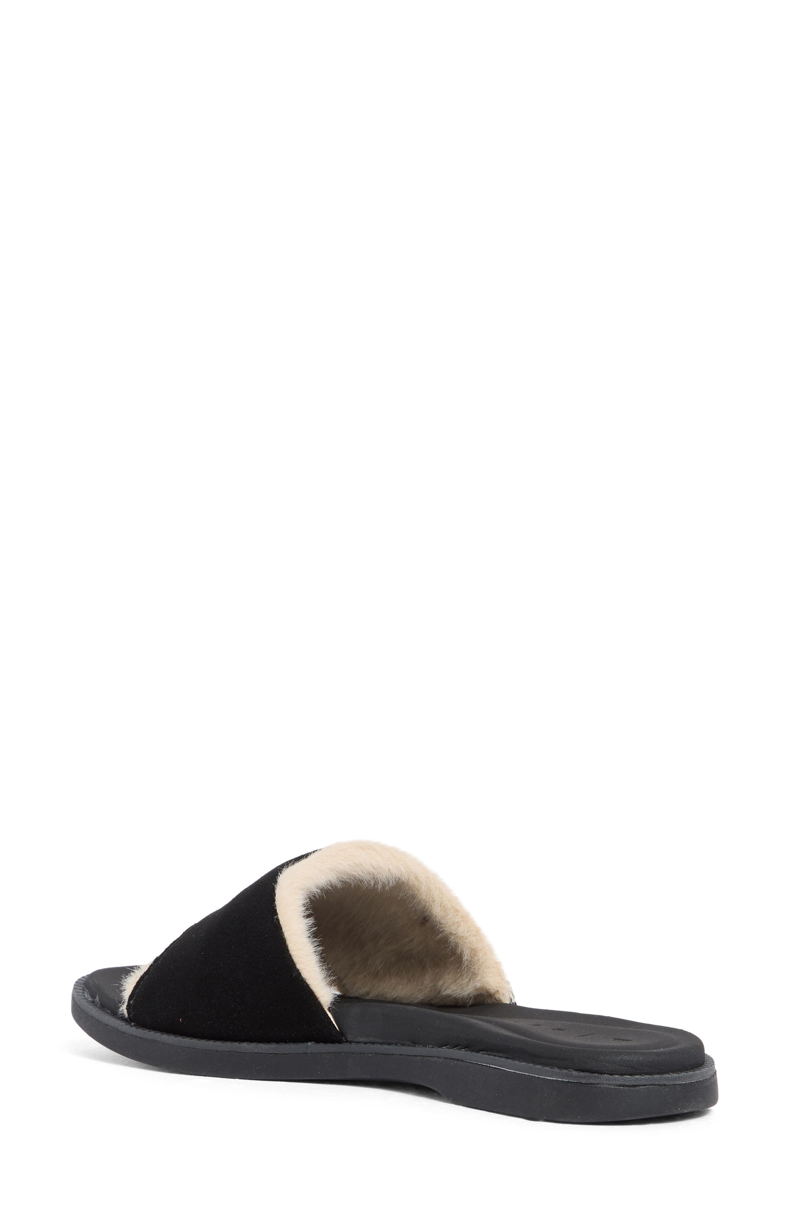 Reef Sunny Arrianah Cozy Faux Shearling Lined Slide Sandal, Alternate, color, 