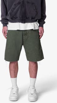 mnml Mojave Raw Hem Canvas Shorts