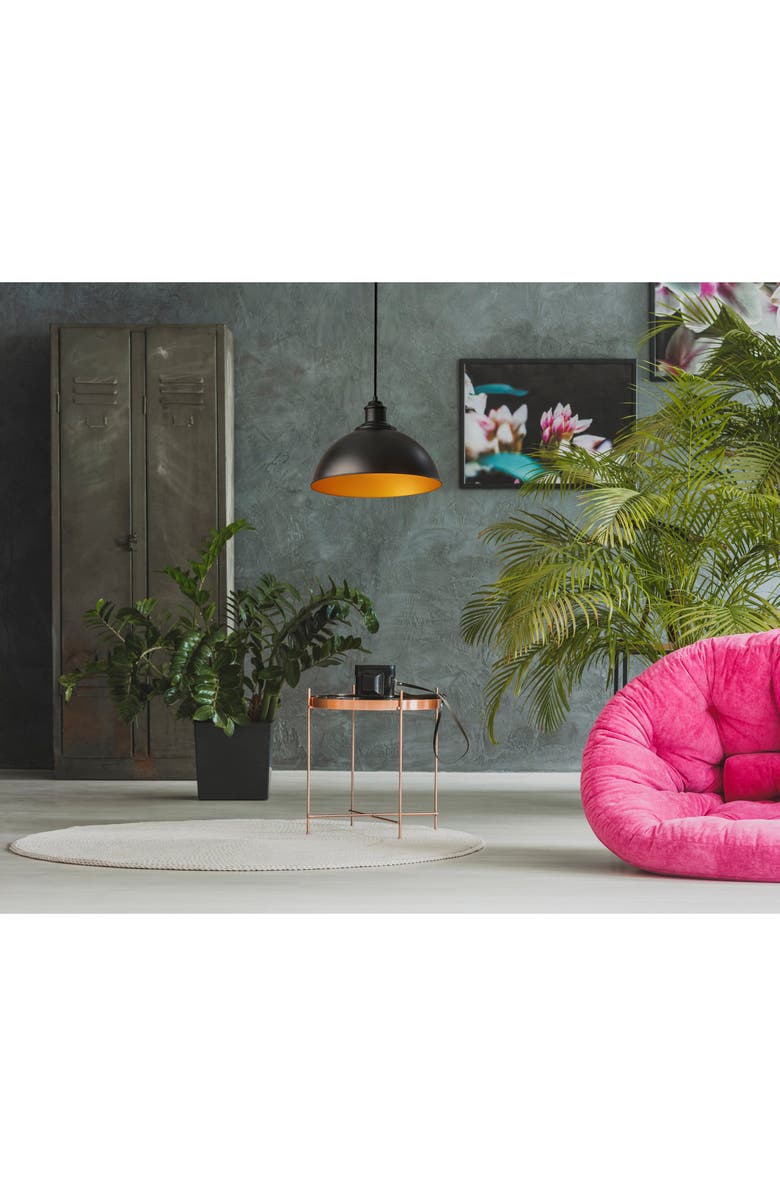 ADESSO LIGHTING Wallace Pendant Light, Alternate, color, Black/ Gold