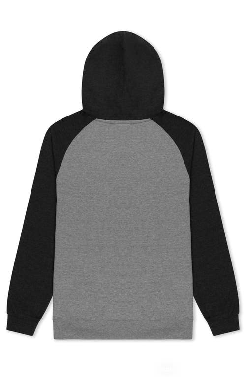 Dalix Mens Ghost Midweight Fleece Raglan Sleeve Hoodie In Multi