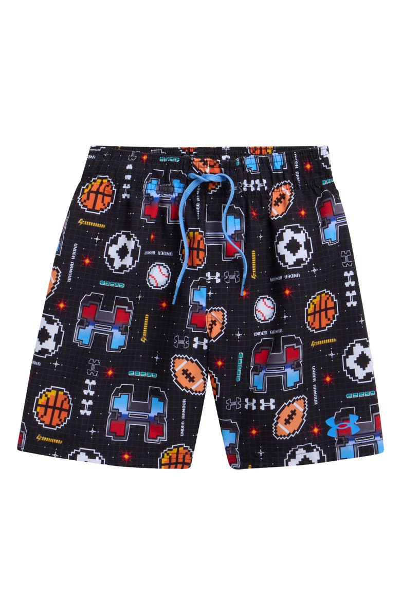 Under Armour Kids' Gamer Mode Volley Swim Trunks, Main, color, 