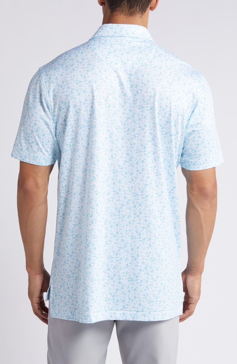 Peter Millar Déjà vu Scatter Print Performance Golf Polo, Alternate, color, 