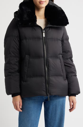 Michael Kors Oversize 500 Fill Power Down Feather Fill Puffer Coat with Removable Oversize Faux Fur Collar Nordstrom