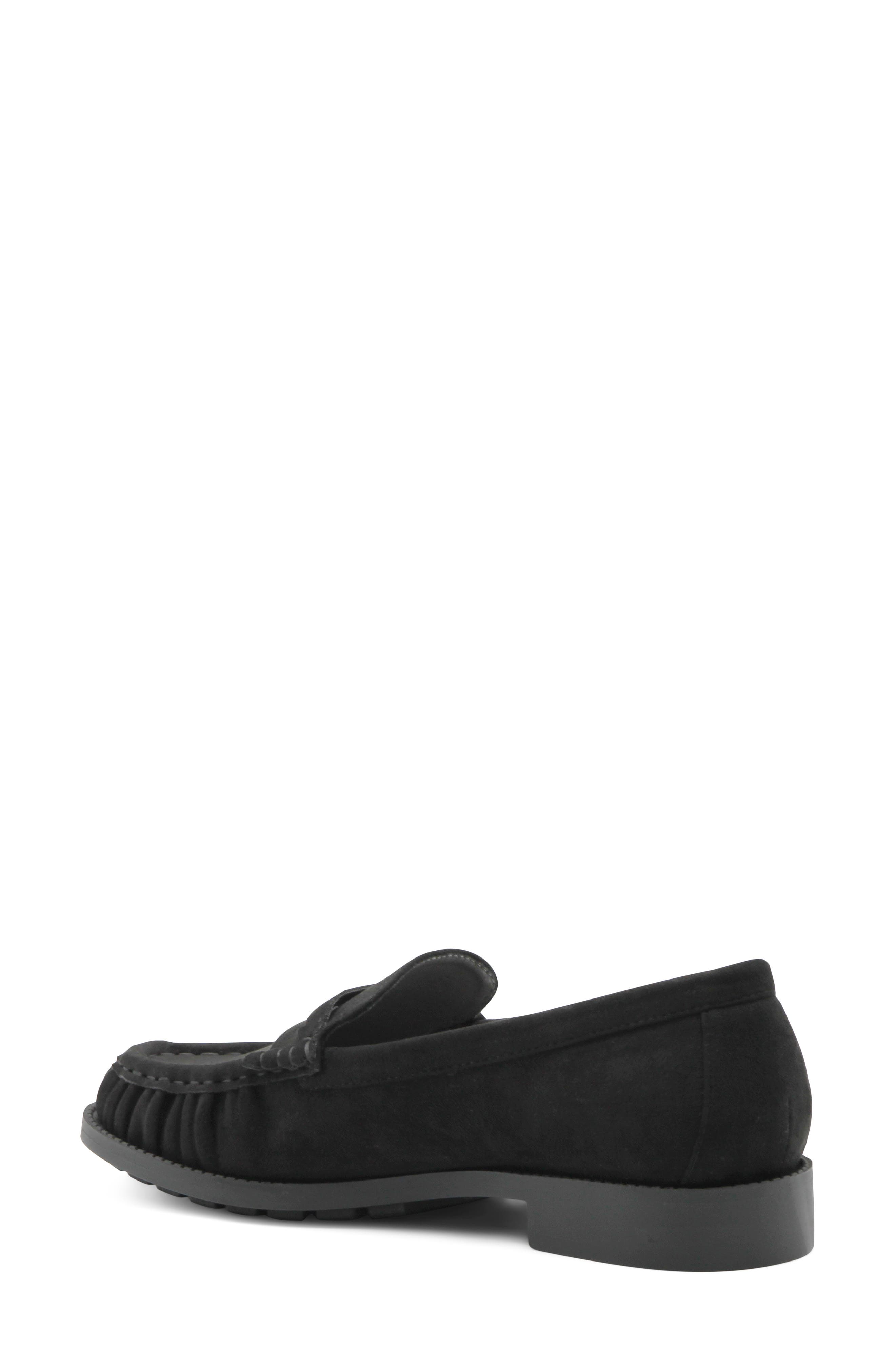 Wink Faux Leather Loafer, Alternate, color, BLACK SU