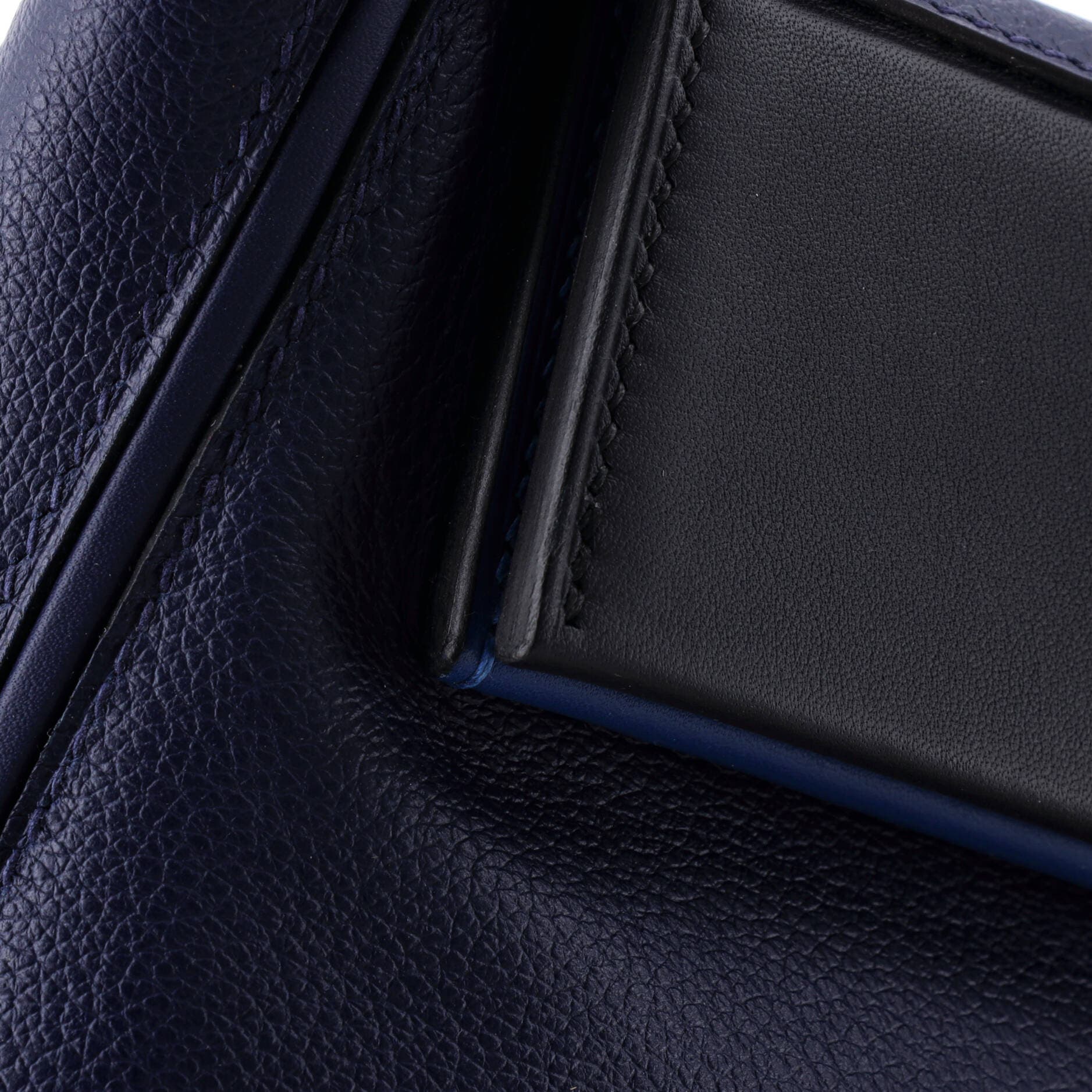 Pre-Owned Hermes 24/24 Bag Evercolor with Swift 21, Alternate, color, Bleu Saphir