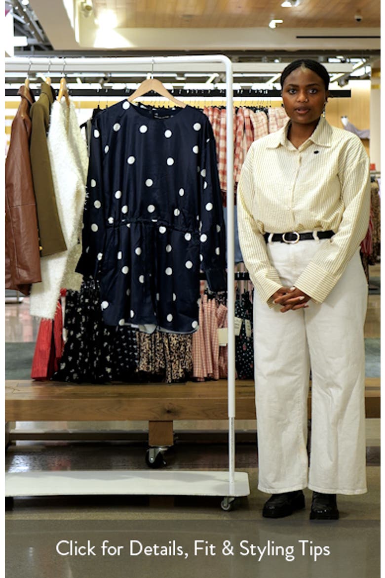 Polka Dot Long Sleeve Satin Romper video