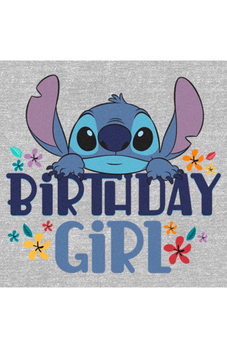 Lilo & Stitch Women's Lilo & Stitch Birthday Girl Stitch  Graphic T-Shirt, Alternate, color, Athletic Heather