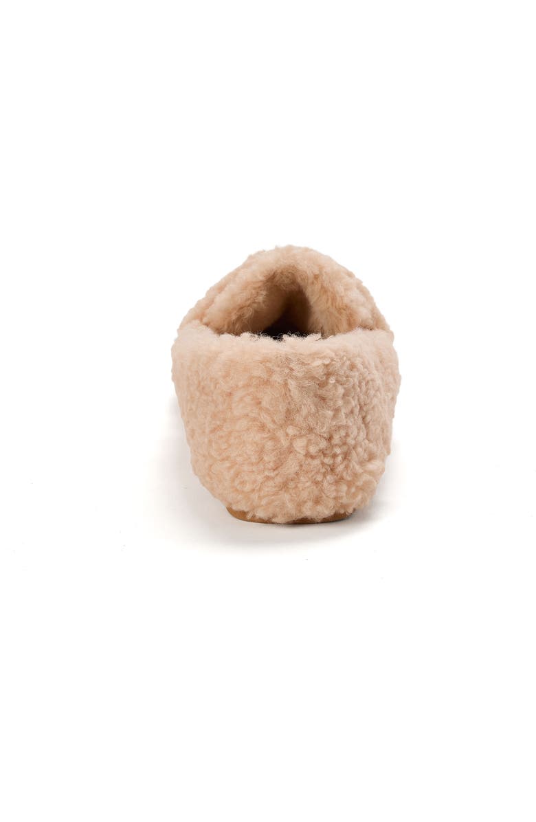 DEARFOAMS Madeline Luxe Teddy Loafer Slipper, Alternate, color, Latte