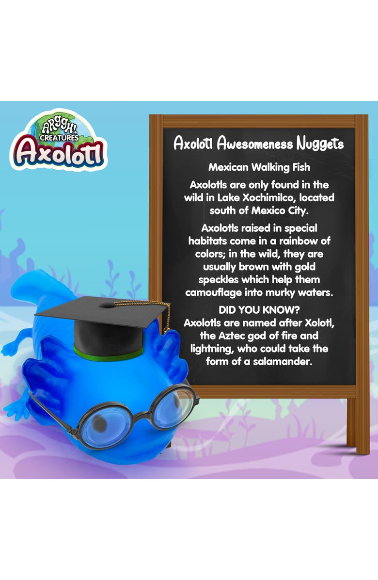 Power Your Fun Squishy Axolotl Stress Toy Version 2, Alternate, color, Blue