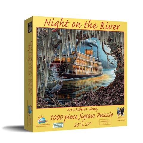 Night on the River 1000 piece Jigsaw Puzzle for Adults