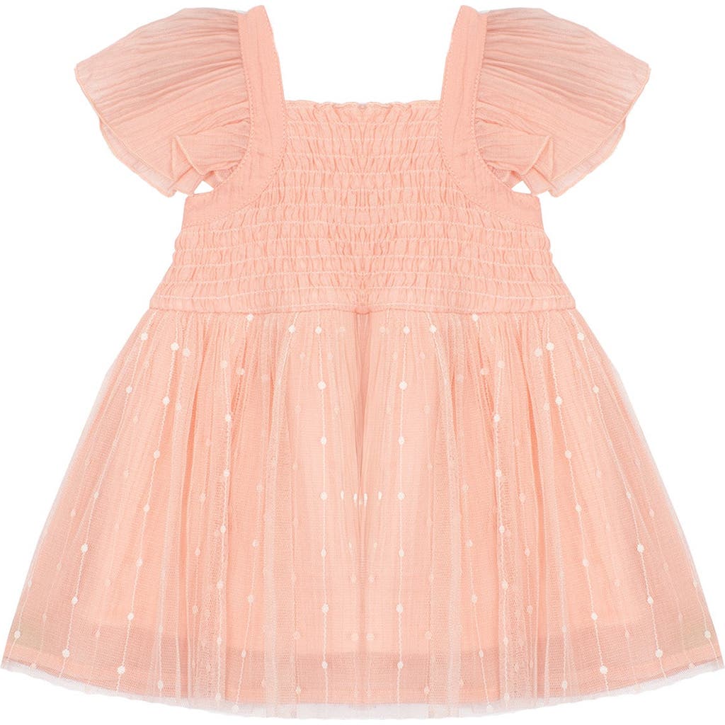 Isobella & Chloe Kids' Pink Princess Little Girl Dress In Brown