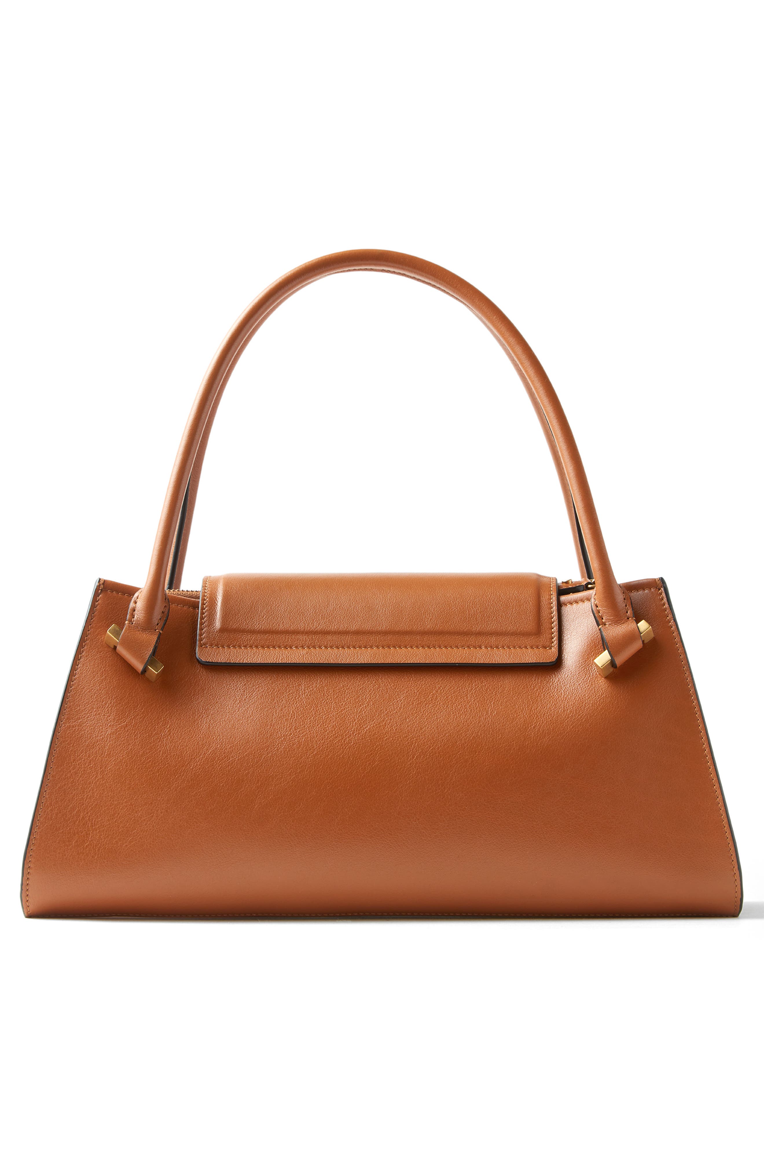 Medium Severine Top Handle Bag, Alternate, color, LEATHER-VIBRATED GOLD
