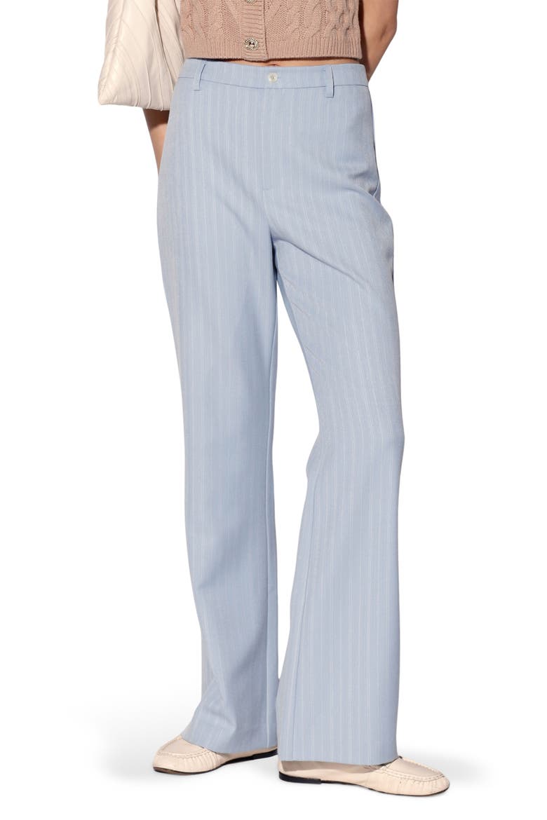 Nicola Pinstripe Pants, Main, color, STONE PINSTRIPE