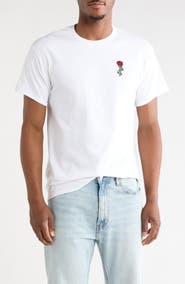 RIOT SOCIETY Rose Barbed Wire Embroidered T-Shirt