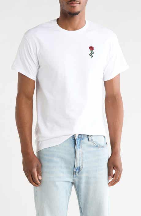 RIOT SOCIETY Rose Barbed Wire Embroidered T-Shirt