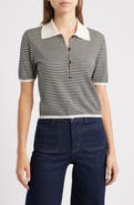 FRAME The Smart Stripe Polo Top