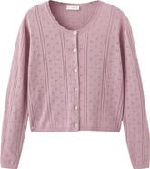 MANGO TEEN Pointelle Cardigan