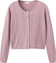 MANGO TEEN Pointelle Cardigan