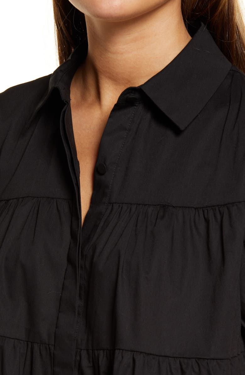 WAYF Canossa Tiered Puff Sleeve Blouse, Alternate, color, 