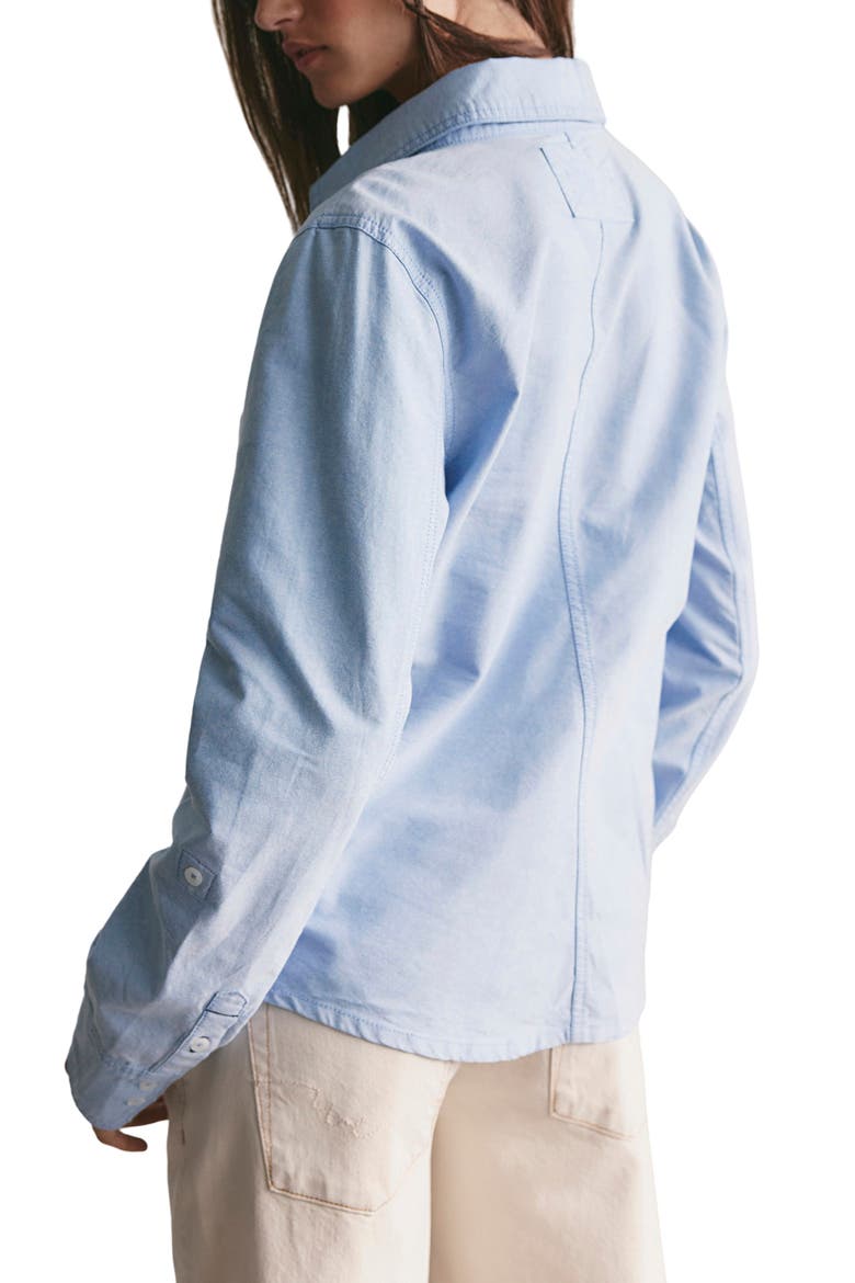 Benny Slim Oxford Shirt, Alternate, color, BLUE COMBO