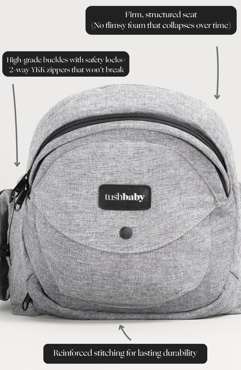 Tushbaby Hip Seat Carrier, Alternate, color, Grey