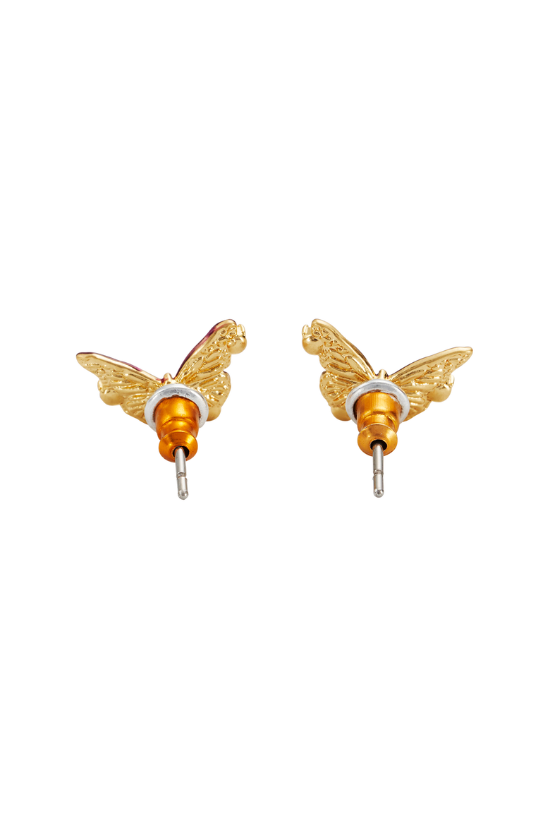 Eve Butterfly Stud Earrings, Alternate, color, Gold