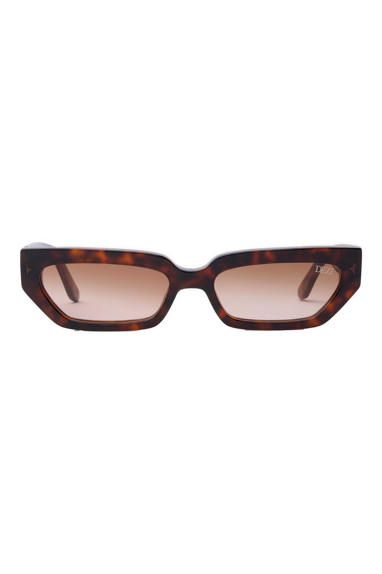Lil Switch 55mm Rectangular Sunglasses, Main, color, FIERY TORTOISE / SIENNA FADED