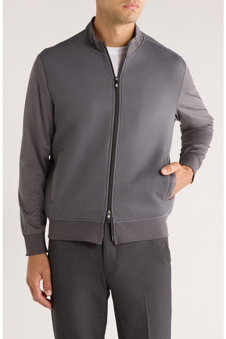 Curtin Full Zip Jacket, Alternate, color, SMOKE
