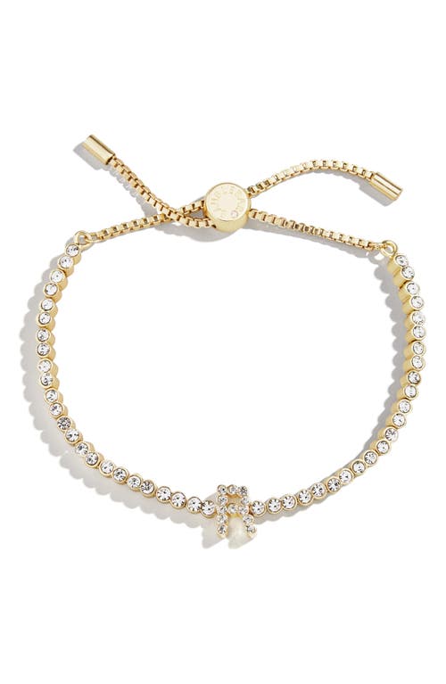 Baublebar Initial Slider Bracelet In Clear R