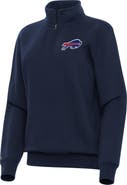 ANTIGUA Women's Antigua Navy Buffalo Bills Victory Quarter-Zip Top
